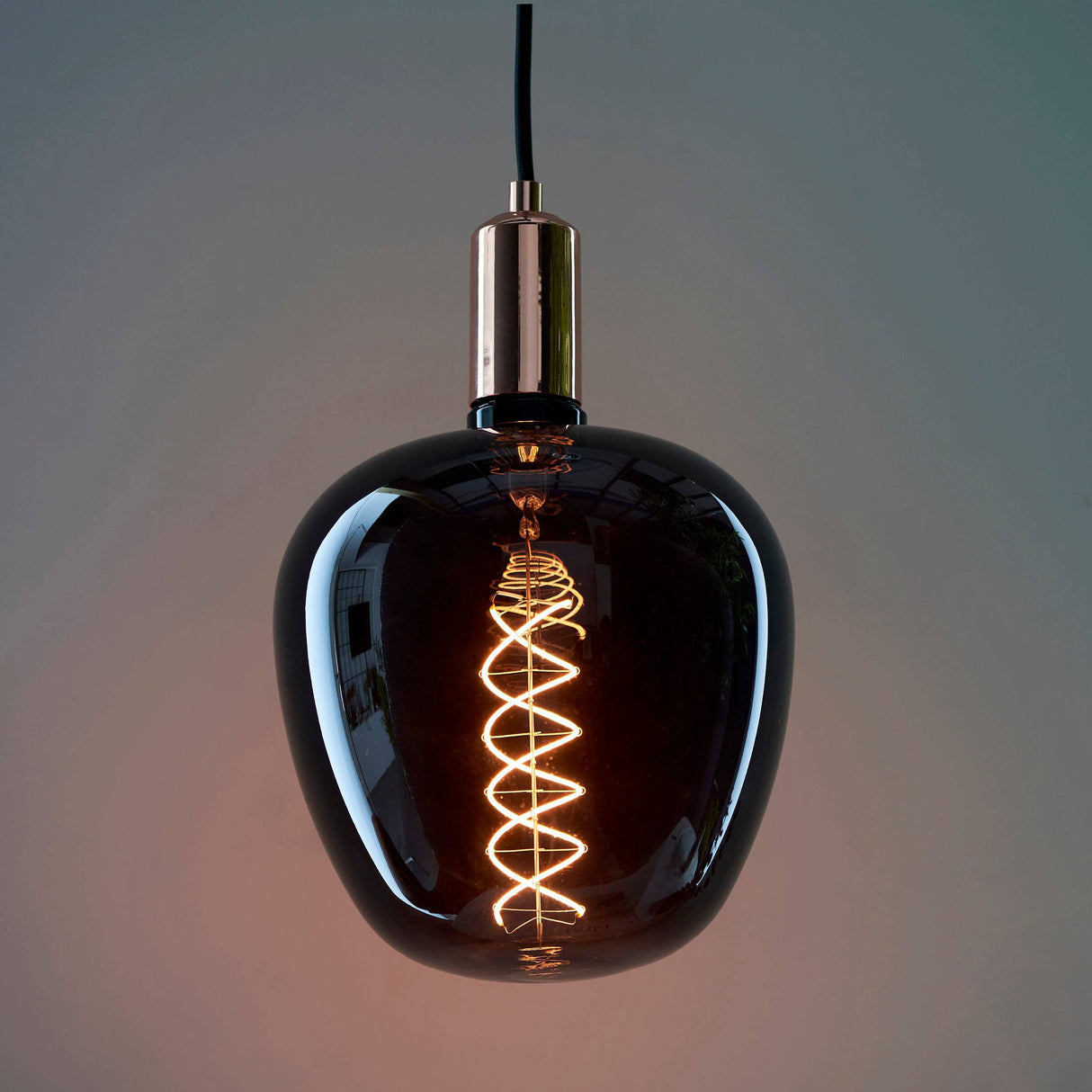 Endon E27 LED Filament Helix XL Smoked 4w 1800k 50lm - Comet Lighting