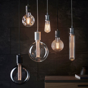 Endon E27 LED Filament Large Facet 125mm Globe 4w 2200k 450lm - Comet Lighting