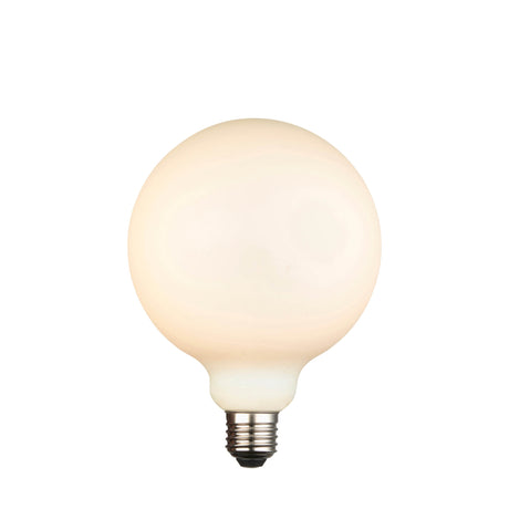 Endon E27 LED Filament Opaline 125mm Globe 12w 3000k 1400lm Dimmable - Comet Lighting