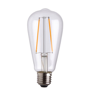 Endon E27 LED Filament Pear Shaped 2w 2200k 210lm - Comet Lighting