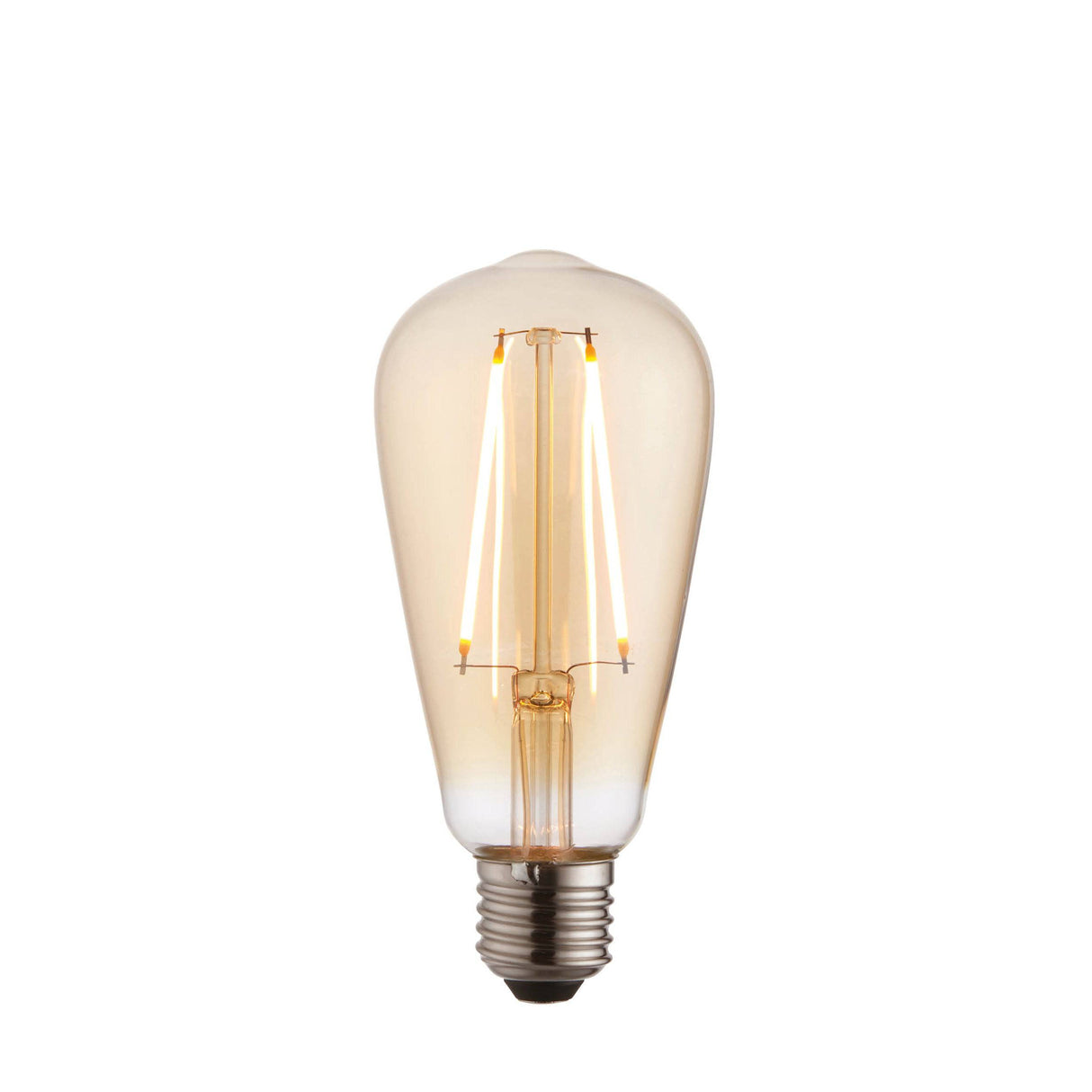 Endon E27 LED Filament Pear Shaped Amber 2w 2000k 190lm - Comet Lighting