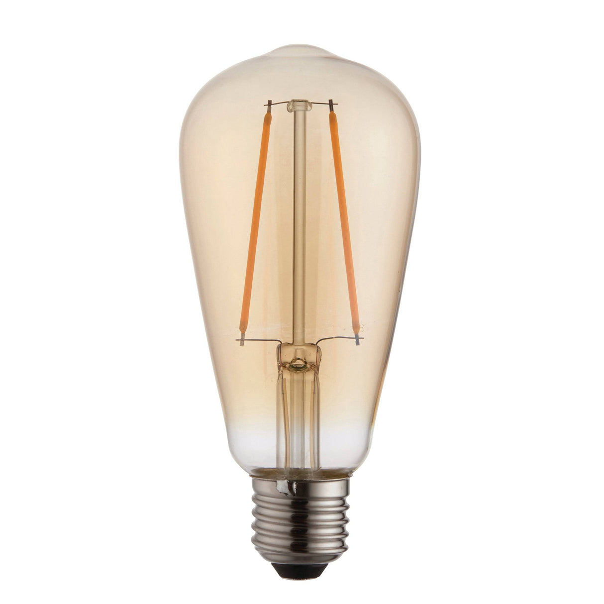 Endon E27 LED Filament Pear Shaped Amber 2w 2000k 190lm - Comet Lighting