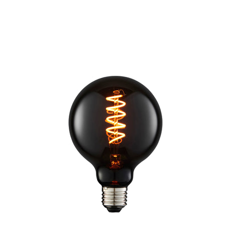 Endon E27 LED Filament Spiral 95mm Globe 4w 1800k 80lm - Comet Lighting