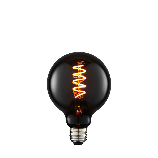 Endon E27 LED Filament Spiral 95mm Globe 4w 1800k 80lm - Comet Lighting