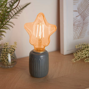 Endon E27 LED Filament Star Amber 4w 2000k 400lm - Comet Lighting