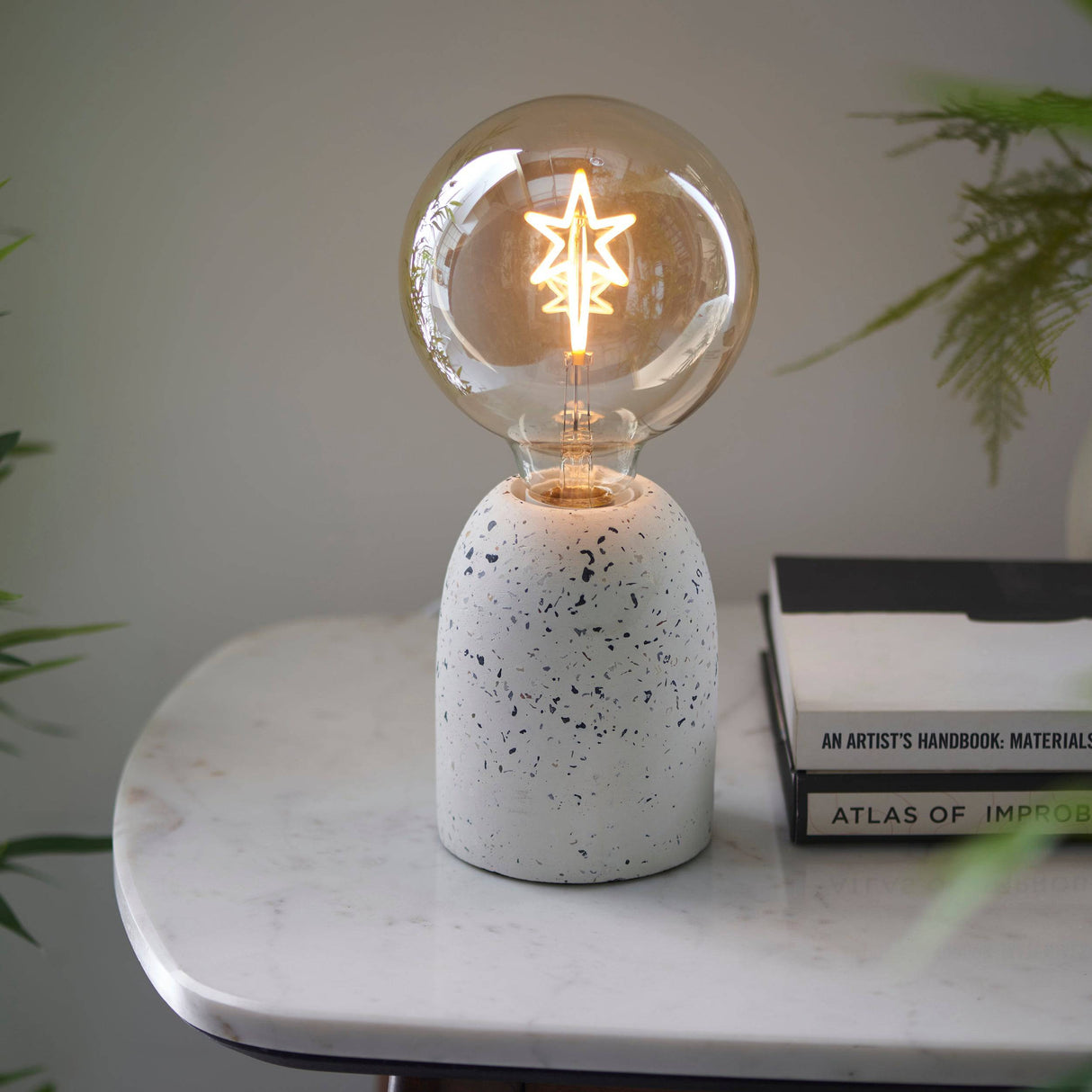 Endon E27 LED Filament Star Globe Amber 2w 2000k 130lm - Comet Lighting