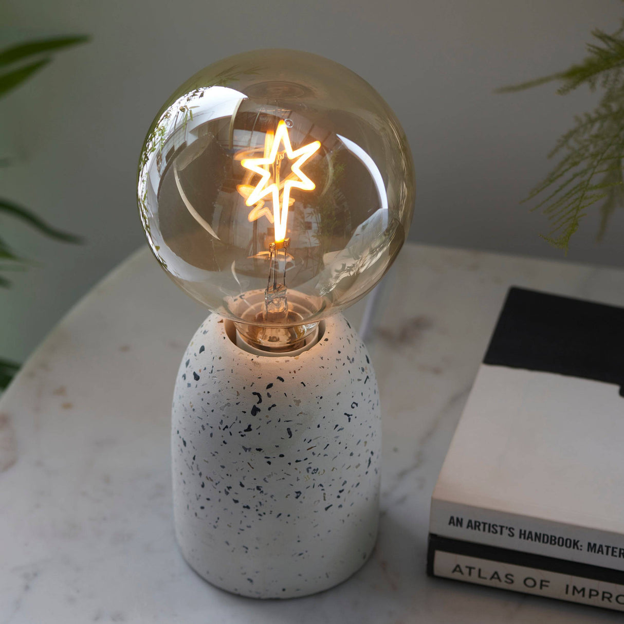 Endon E27 LED Filament Star Globe Amber 2w 2000k 130lm - Comet Lighting