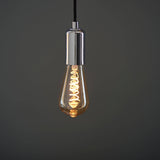 Endon E27 LED Filament Twist Pear Shaped Amber 4w 2200k 280lm Dimmable - Comet Lighting