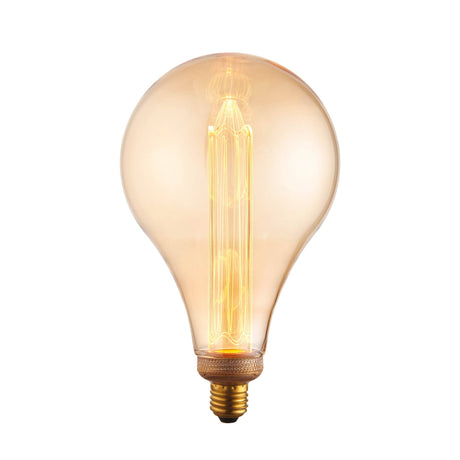 Endon E27 LED XL 148mm Globe Amber 2.5w 2300k 120lm - Comet Lighting
