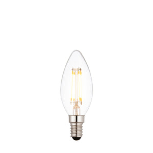 Endon SES LED Filament Candle 4w 2700k 380lm Dimmable - Comet Lighting