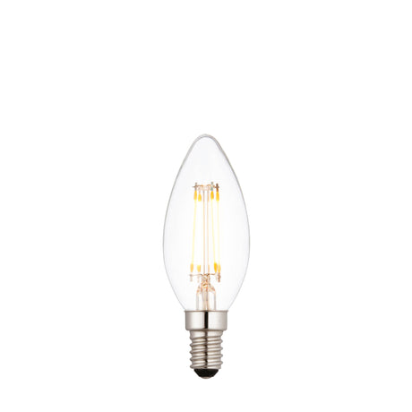 Endon SES LED Filament Candle 4w 2700k 380lm Dimmable - Comet Lighting