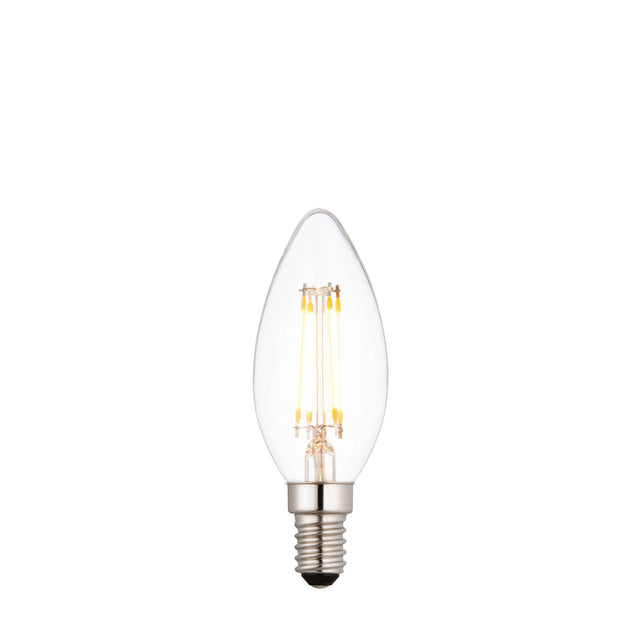 Endon SES LED Filament Candle 4w 2700k 380lm Dimmable - Comet Lighting