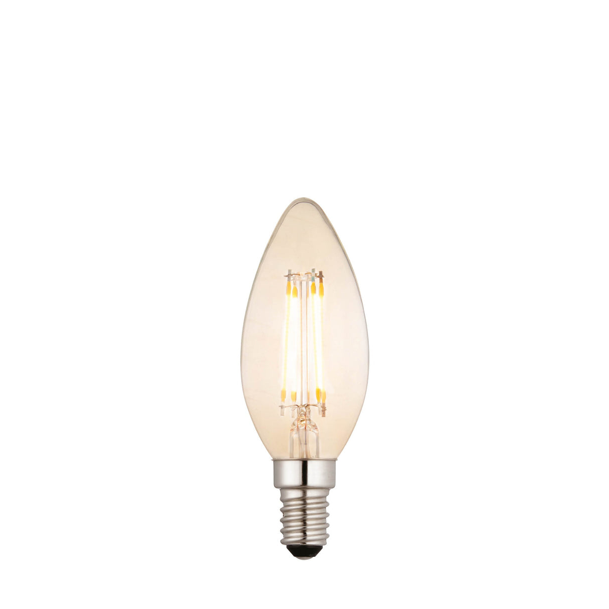 Endon SES LED Filament Candle Amber 4w 2500k 360lm Dimmable - Comet Lighting