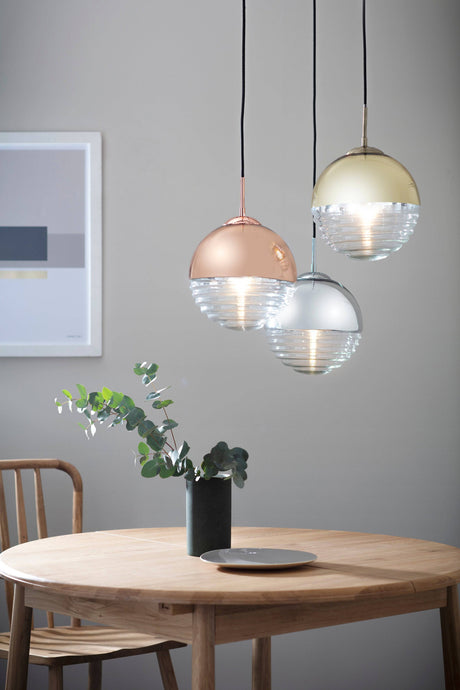 Paloma Pendant Ceiling Light Copper - Comet Lighting