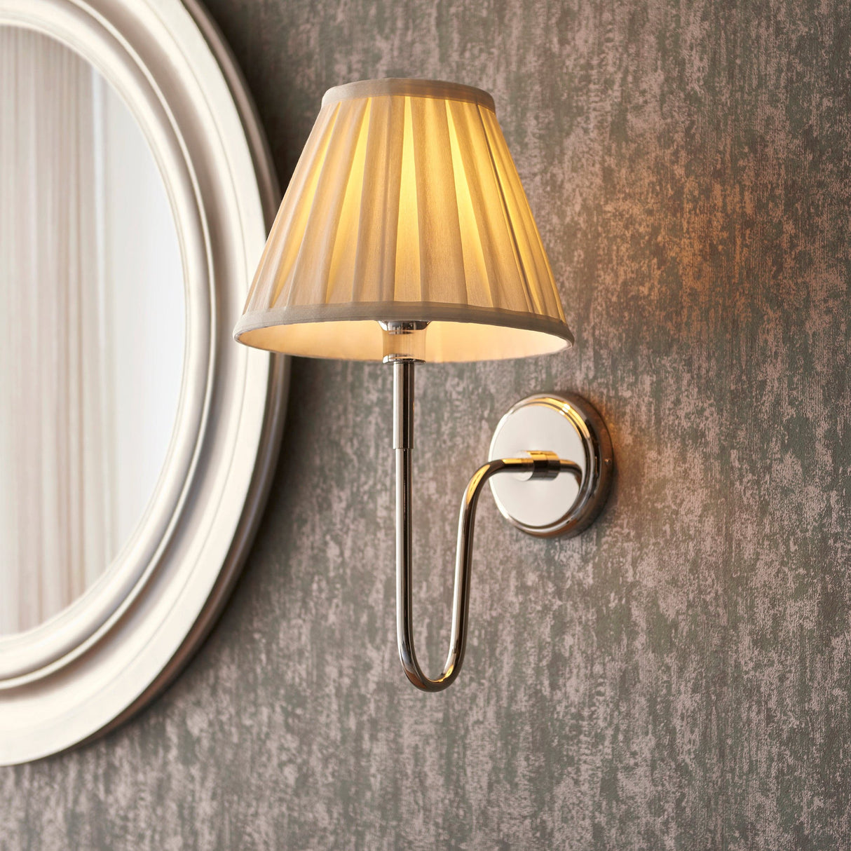 Rouen & Carla 1lt Wall - Comet Lighting