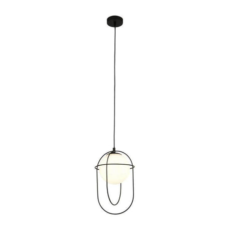 Anstey 1Lt Pendant Ceiling Light Black - Comet Lighting