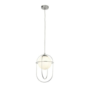 Anstey 1lt Pendant Ceiling Light Chrome - Comet Lighting