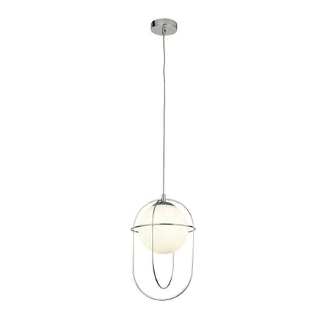 Anstey 1lt Pendant Ceiling Light Chrome - Comet Lighting