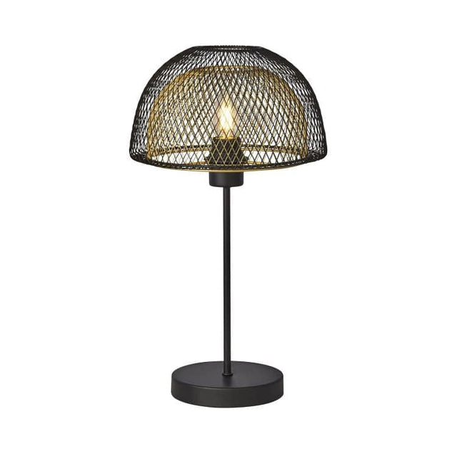 Ashcombe 1Lt Table Lamp Black/Gold - Comet Lighting