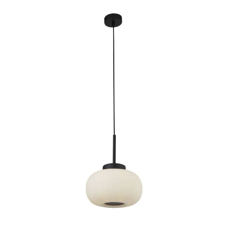 Ayles 1Lt Pendant Ceiling Light Black - Comet Lighting