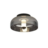 Branscombe 1Lt LED Flush Ceiling Light Matt Black - Comet Lighting