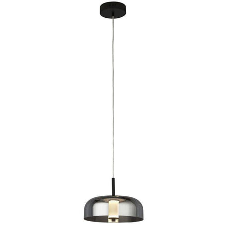 Branscombe 1Lt LED Pendant Ceiling Light Matt Black - Comet Lighting