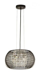 Cadleigh 4Lt Pendant Ceiling Light Black - Comet Lighting