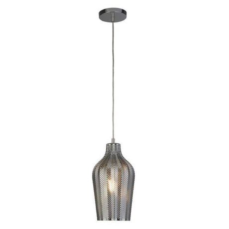 Cheriton 1Lt Pendant Ceiling Light Chrome - Comet Lighting