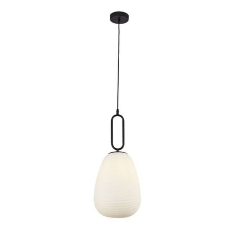 Combe 1Lt Pendant Ceiling Light Black - Comet Lighting