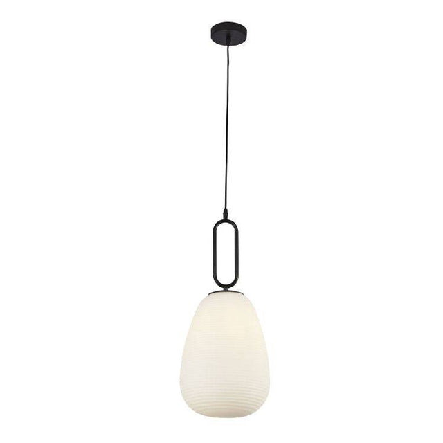 Combe 1Lt Pendant Ceiling Light Black - Comet Lighting