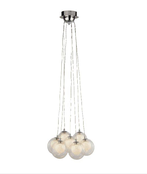 Dittisham 7Lt LED Pendant Ceiling Light - Comet Lighting