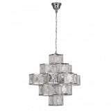 Drewe 7Lt Pendant Ceiling Light Chrome - Comet Lighting