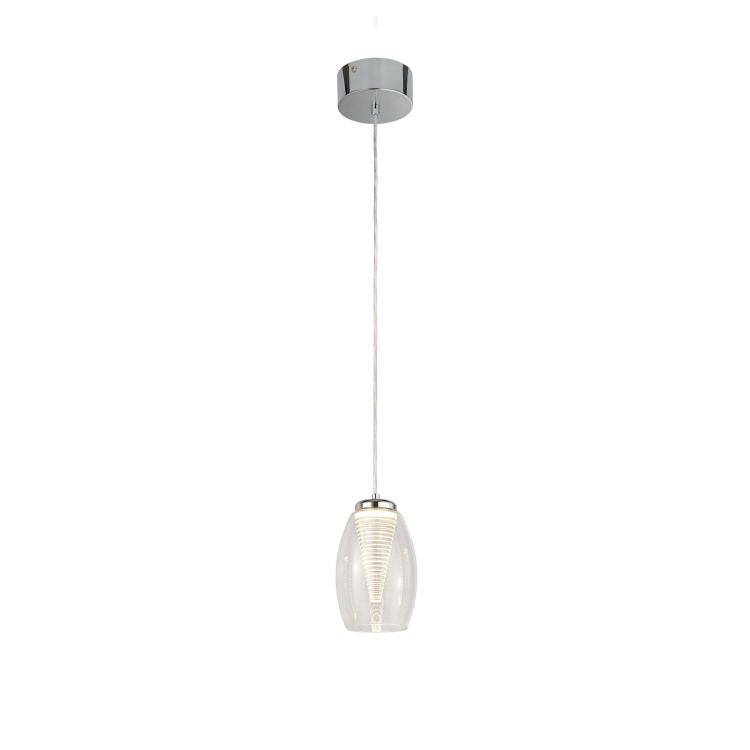 Dulverton 1Lt LED Pendant Ceiling Light With Clear Glass - Comet Lighting