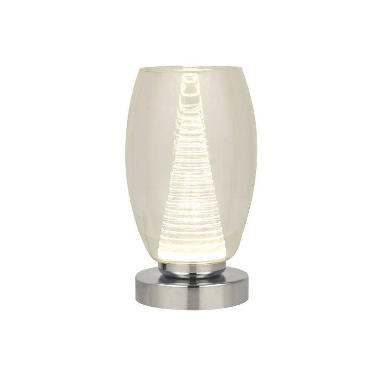 Dulverton 1Lt LED Table Lamp With Clear Glass - Comet Lighting