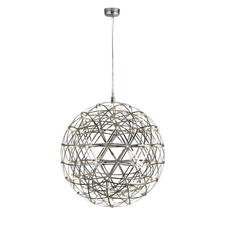 Dunsford 600mm LED Pendant Ceiling Light Chrome - Comet Lighting