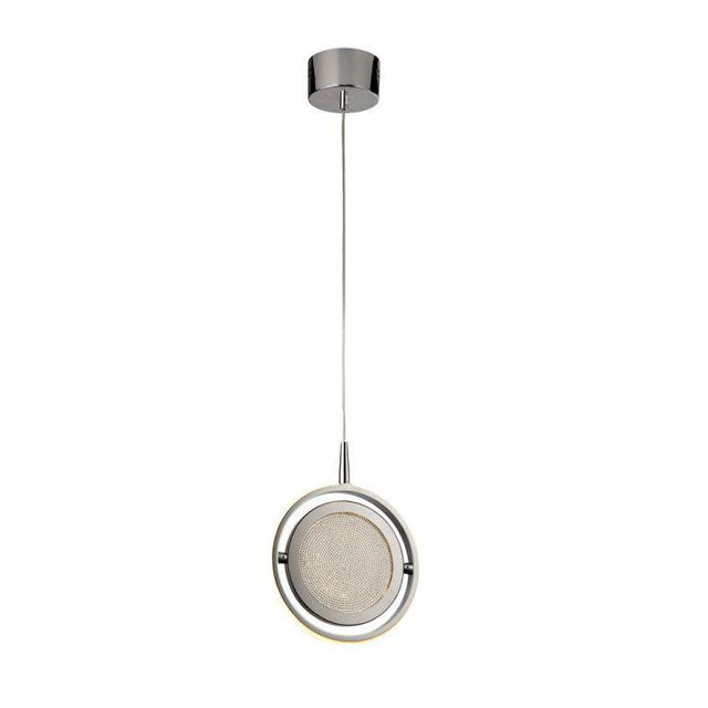 Farringdon 1Lt LED Pendant Ceiling Light Chrome - Comet Lighting