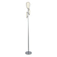 Frenchbeer 3Lt LED Floor Lamp Chrome - Comet Lighting