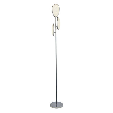 Frenchbeer 3Lt LED Floor Lamp Chrome - Comet Lighting