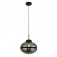 Halsinger 1-Light Pendant Ceiling Light Smoked - Comet Lighting