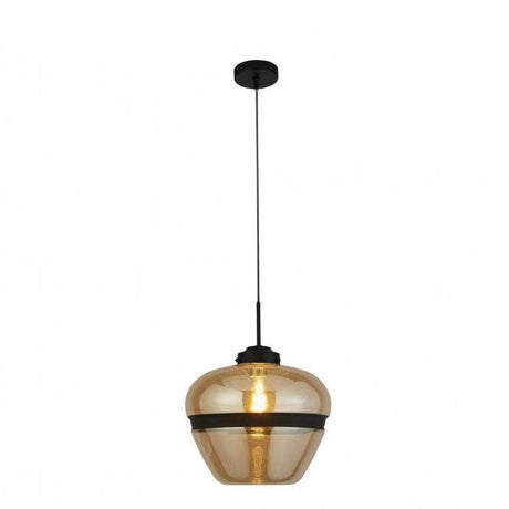 Halsinger 1Lt Pendant Ceiling Light Champagne - Comet Lighting