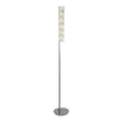 Hollocombe LED Floor Lamp| Hexagonal Chrome - Comet Lighting