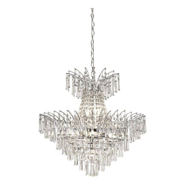 Huntsham 9Lt Chandelier Chrome - Comet Lighting