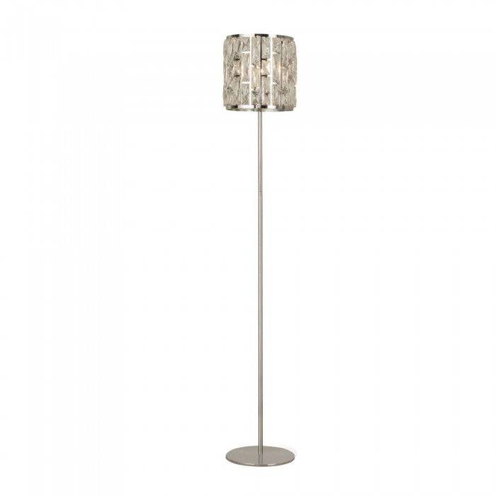 Ideford 1Lt Floor Lamp Chrome - Comet Lighting