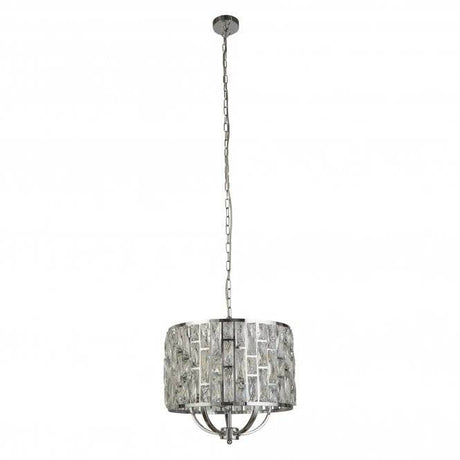 Ideford 5Lt Pendant Ceiling Light Chrome - Comet Lighting