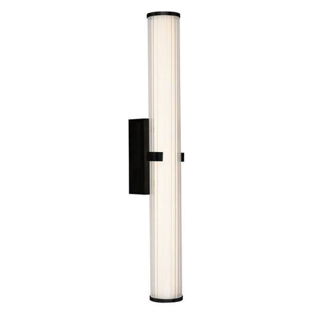 Ilsington LED Wall Light Black 630mm IP44 - Comet Lighting