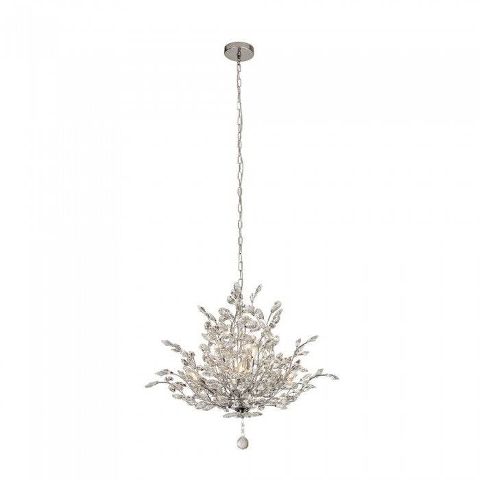 Instow 7Lt Pendant Ceiling Light Chrome - Comet Lighting