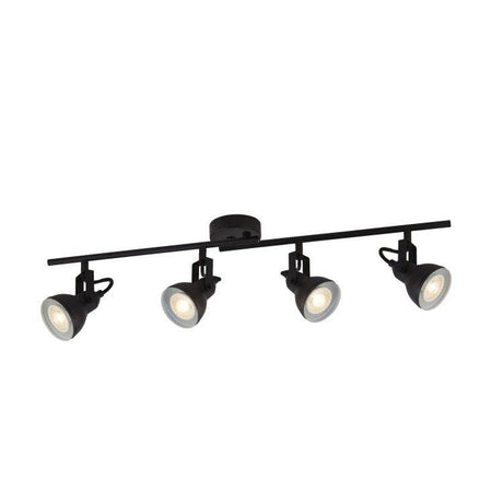 Kennerleigh 4Lt Spotlight Split-bar - Black - Comet Lighting