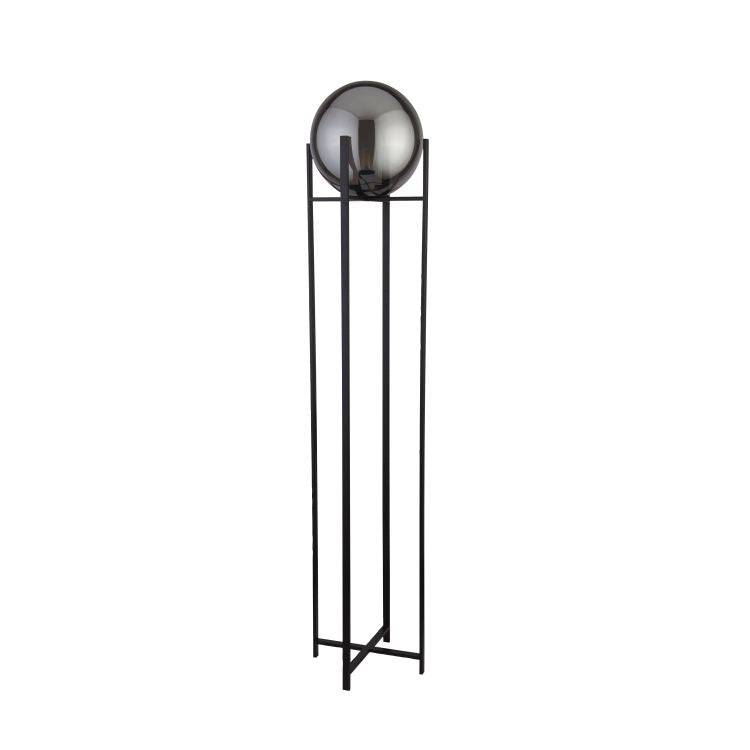 Kenton 1Lt Floor Lamp Black - Comet Lighting