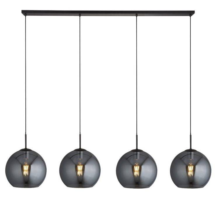 Kenton 4Lt Light Bar Pendant Black - Comet Lighting