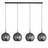 Kenton 4Lt Light Bar Pendant Black - Comet Lighting